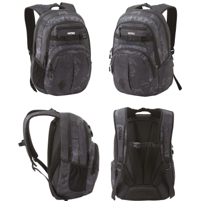 Abbildung von NITRO Rucksack Chase 35l Schule Uni Freizeit Forged Camo grau