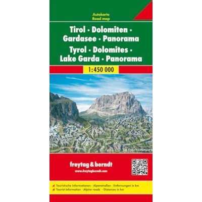 Abbildung von Tirol Dolomiten Gardasee Panorama, Autokarte 1:450.000