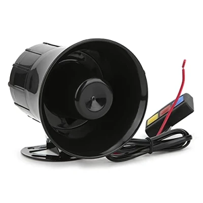 Abbildung von Autohupe 12V laut, 30W Auto 3 Töne laut Hornlautsprecher Motorrad Megaphon Elektronische Warnung Sirene Krankenwagen dröhnt