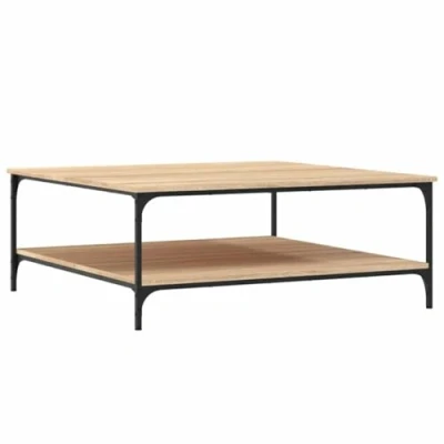 Abbildung von vidaXL Couchtisch, Sofatisch für Wohnzimmer, Wohnzimmertisch mit viel Stauraum, Beistelltisch Kaffeetisch Wohnzimmermöbel, Sonoma Eiche Holzwerkstoff