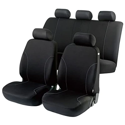 Abbildung von WALSER ZIPP IT Basic 11799 Sitzschonbezug schwarz Polyester vorne und hinten VOLKSWAGEN: Golf 4 Schrägheck, 5 Polo IV Schrägheck