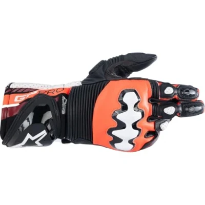 Abbildung von Motorradhandschuhe Alpinestars GP Pro R4 Gloves Racing Handschuhe, Black RED Fluo White, L