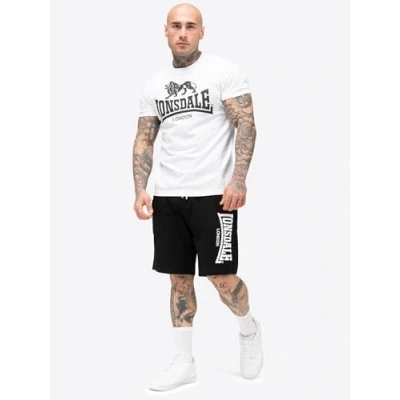 Abbildung von Lonsdale Herren T Shirt &amp; Shorts Set normale Passform MAIR, White/Black, M