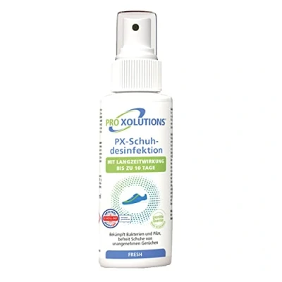 Abbildung von PX Schuhdesinfektionsspray mit Langzeitwirkung gegen Fußpilz und Nagelpilz Schuh Deo Spray geeignet für alle Schuhe
