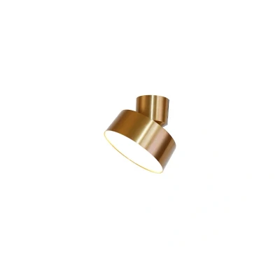Abbildung von Lindby LED Strahler Nivoria, Ø 14 cm, goldfarben, schwenkbar