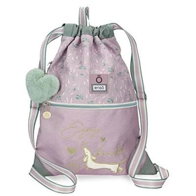 Abbildung von Enso Beautiful Day Rucksack mit Reißverschluss Lila 35 x 46 cm Polyester