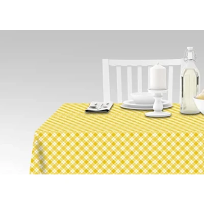 Abbildung von Doge Milano Tischdecke mit Digitaldruck, 100% Made in Italy Rutschfeste für Esszimmer, waschbar und schmutzabweisend, Modell Maiolica Rutshuru, cm 240x140