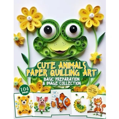 Abbildung von Cute Animals Paper Quilling Art Basic Preparation and image Collection: Design gallery