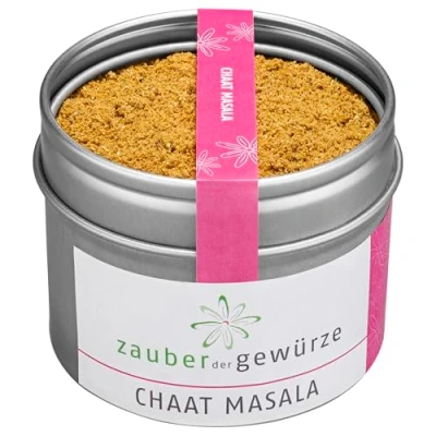 Abbildung von Zauber der Gewürze Chaat Masala Chat Masala, indische Gewürzmischung für Streetfood, Salate &amp; Joghurt Dips, 50 g