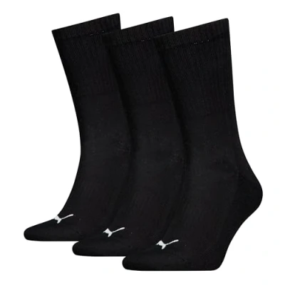 Abbildung von Puma 3P Cushioned Next Crew Socks Schwarz Gr 39/42