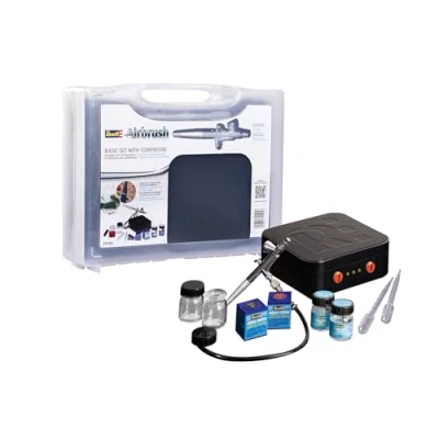 Abbildung von Revell® Modellierwerkzeug Airbrush Basic Set mit Kompressor Version 2023