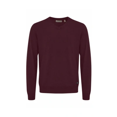 Abbildung von Blend Bruton Vneck Strickpullover, Herren, Größe: Small, Winetasting