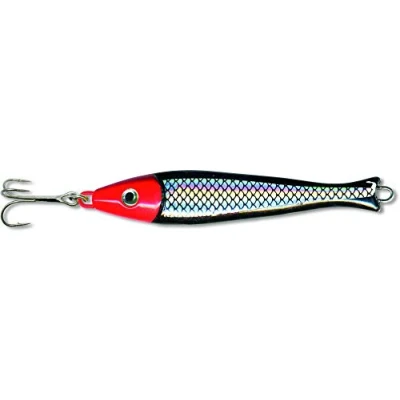 Abbildung von Zebco Premium Z Sea Ruby Head Pilker Angelköder Meeres Angel Zubehör Hochseeangeln Norwegen, schwarz/Silber, 125 g/Hakengr. 1/0