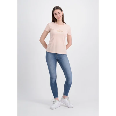 Abbildung von Alpha Industries Tshirt print, Damen, Größe: Large, Pastel peach