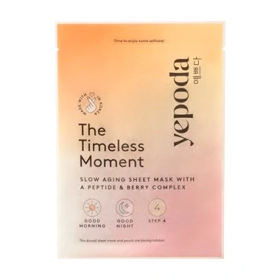 Abbildung von YEPODA THE TIMELESS MOMENT Feuchtigkeitsspendende, Slow aging Bio cellulose Tuchmaske mit Peptiden &amp; Beeren (Einzelne Tuchmaske, 25 ml)