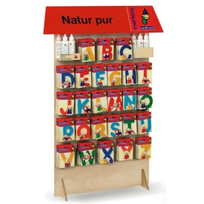 Abbildung von Buchstabe Brummb&auml;r Holz von Bino bunt U, farblich sortiert