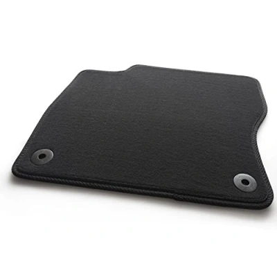 Abbildung von Fußmatte für Ford Focus III 3 2011 2018 Automatte Velours Matte Original Qualität Fahrermatte einzeln, Schwarz, Befestigungs