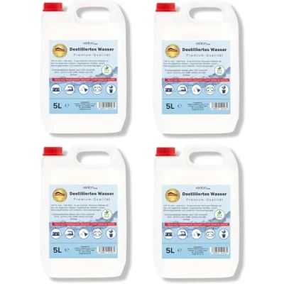 Abbildung von VENTON 20 Liter Destilliertes Wasser (4 Kanister mit je 5 Litern)