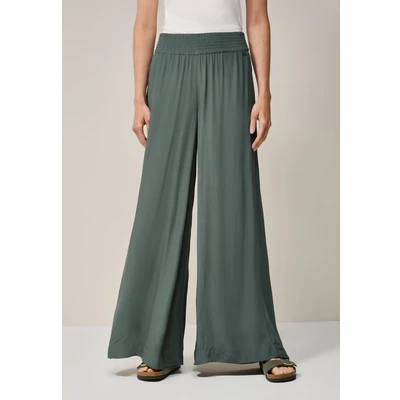 Abbildung von Cecil WIDE LEG Stoffhose, Damen, Größe: XXLx30, Grün