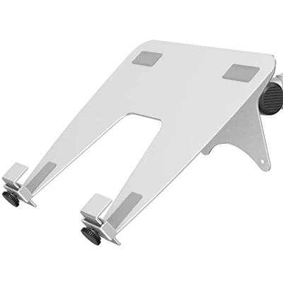 Abbildung von ergounion VESA Laptop Adapter für Monitorarm 100 x mm Halterung Armhalterung Laptop, Notebook und Tablet Bildschirme bis zu 17,7 Zoll Aluminium Silber