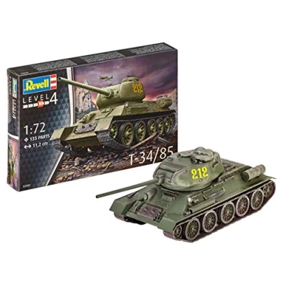 Abbildung von Revell 03302 Modellbausatz T 34/85 im Maßstab 1:72, Level 4, 144 Jahr(e)