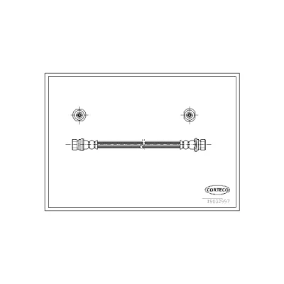 Abbildung von CORTECO 19032997 Bremsschläuche Hinterachse 280mm