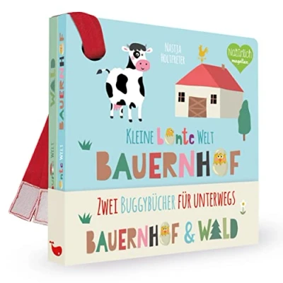 Abbildung von Kleine bunte Welt Bauernhof &amp; Wald: Zwei Buggybücher für unterwegs (Kleine Buggy Welt)