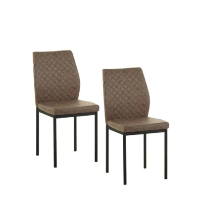 Abbildung von HTI Living Esszimmerstuhl 2er Set Antikdunkelbraun Tromi (Set, 2 St), Küchenstuhl