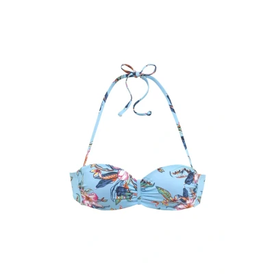 Abbildung von Lascana Wirebandeau Malia Bikinitop, Damen, Größe: 42xE, Light blue