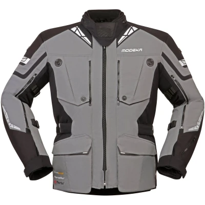 Abbildung von Modeka Motorradjacke Panamericana II grau / schwarz 3XL