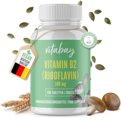 Abbildung von Vitabay Vitamin B2 Riboflavin 100mg 200 St