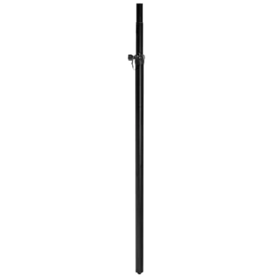 Abbildung von OMNITRONIC BPS 3 Boxenhochständer/Stativ schwarz Variable Distanzstange, M20 Gewinde, von 136 230 cm verstellbar und bis 18 kg belastbar