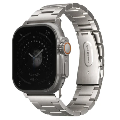 Abbildung von Uniq Apple Watch Armband Stahl Silber Geeignet für 1 9 / SE Ultra (2)