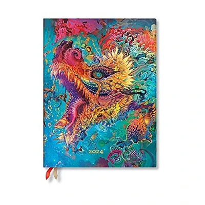 Abbildung von Paperblanks Flexi 12 Monatskalender 2024 Humming Dragon, Day at a Time Ultra (230 x 180), Englisch (Feiertage International)