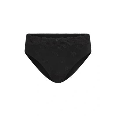Abbildung von Hunkemöller Hochgeschnittener Slip Diva Schwarz