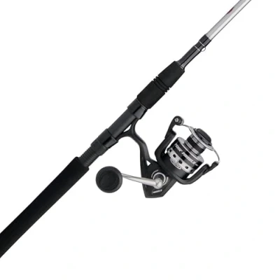 Abbildung von PENN 2,1 m Pursuit IV 2 teilige Angelrute und Rolle (Größe 4000) Inshore Spinning Combos, m, Graphit Verbund mit 5 Rollen, langlebig leicht, Schwarz/Silber