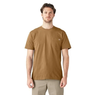 Abbildung von Dickies Herren Schweres Rundhalsausschnitt und kurzen Ärmeln T Shirt, Braune Ente, 4XL