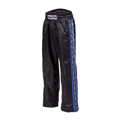 Abbildung von Kwon Kickboxing Hose &quot;Profi Design&quot;, Versch. Farben Schwarz / Blau 170 cm