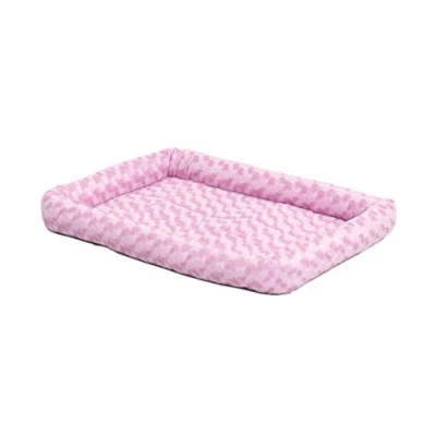 Abbildung von MidWest Homes for Pets Modell 40218 PK Haustierkissen, Hundebett, 46 cm langes Hunde oder Katzenbett mit bequemer Polsterung, ideal für „Mini“ Hunderassen, rosa