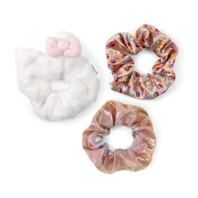 Abbildung von KIDS EUROSWAN Hello Kitty Haargummis für Mädchen, Weiß, Orange, mehrfarbig, 3 teiliges Set
