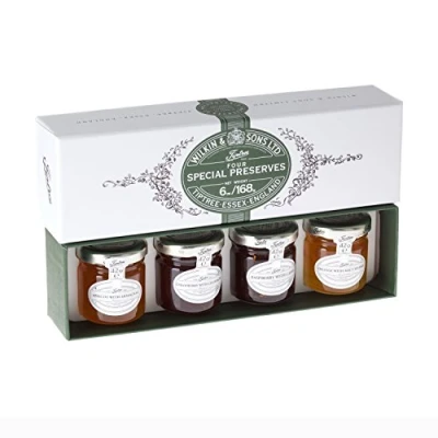 Abbildung von Wilkin &amp; Sons of Tiptree Four Special Preserves (containing alcohol) Mini Gift Pack 4 x 42g