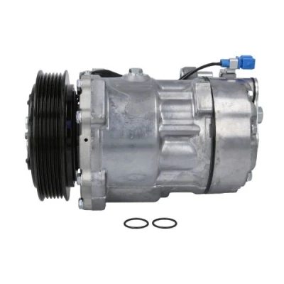 Abbildung von THERMOTEC KTT090406 Kompressor SD7V16 12 PAG 46 R 134a VOLKSWAGEN: Transporter 4 Bus, Kastenwagen, Pritsche / Fahrgestell