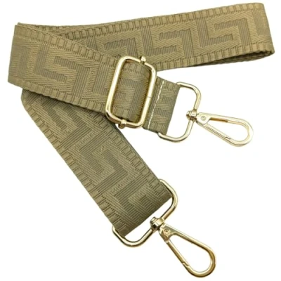 Abbildung von Verstellbarer Schultergurt für Taschen Khaki, Taschengurte zum Wechseln, Taschengurt Breit mit Karabiner Gold, 80 130 cm Tragegurt Tasche Damen Schulterriemen, Handtasche, 3.8cm, 1305