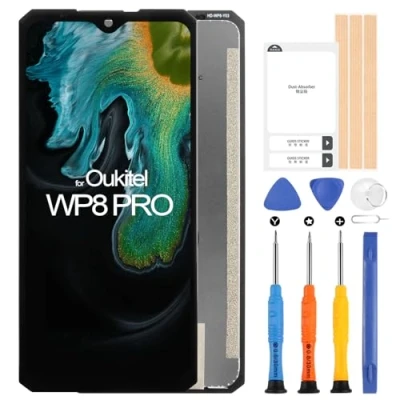 Abbildung von ARSSLY LCD Bildschirm für Oukitel WP8 PRO Ersatzbildschirm Display Digitizer Touchscreen Assembly mit Werkzeugen