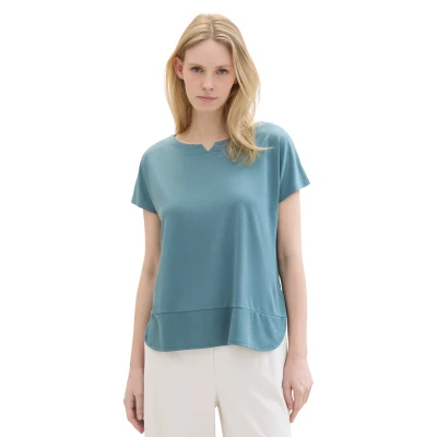 Abbildung von TOM Tailor Tshirt basic, Damen, Größe: XS, Sea pine green