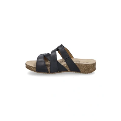 Abbildung von Josef Seibel Damen Pantoletten Tonga 82, Frauen Slipper,Weite G (Normal),schluepfschuhe,Slip ons,Backless Slipper,Mules,schwarz,37 EU