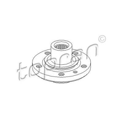 Abbildung von TOPRAN 722 245 Radnabe 5 98 Vorderachse beidseitig CITROËN: Evasion, C8, PEUGEOT: 807