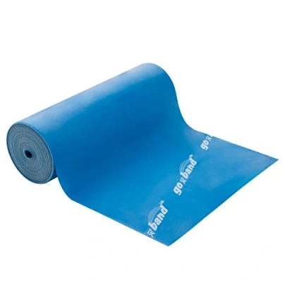 Abbildung von CanDo Trainingsband / Gymnastikband, Länge 5,5 m, blau (schwer)