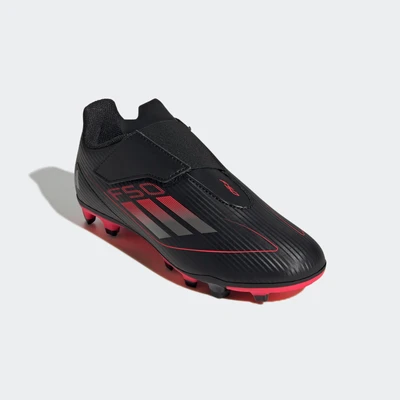 Abbildung von adidas Performance F50 CLUB VEL Unisex Fußballschuh Nocken für Kinder, Größe: 35, Core black/iron met/lucid red Schuhe