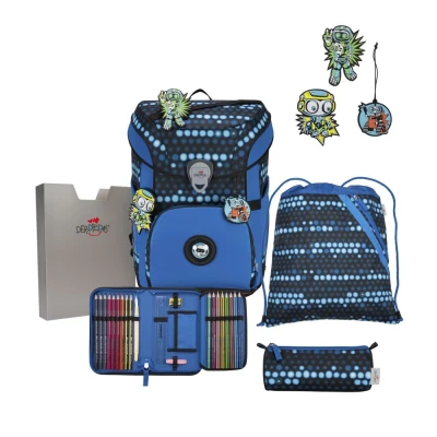 Abbildung von DerDieDas ErgoFlex Easy Superflash Set Blue Robot Schulrucksack
